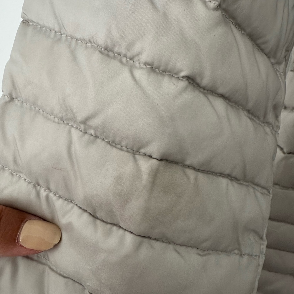 Eddie Bauer Women's Grayish Silver Midi Puffer size XS - Picture 3 of 4